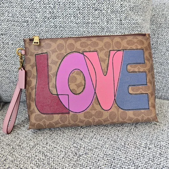 Coach Charlie Pouch In Signature Canvas - Picture 2 of 16